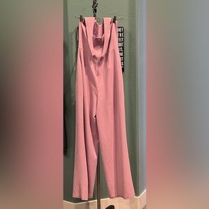 Pink halter top jumpsuit